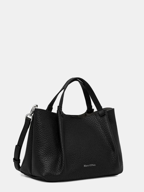 Marc O'Polo torebka skórzana kolor czarny 5000009283