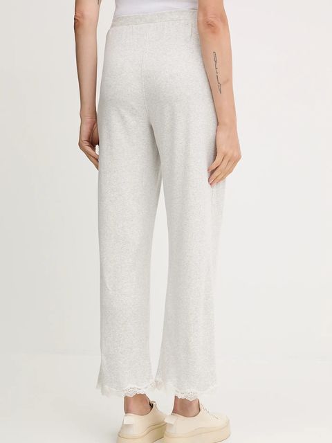 Tommy Hilfiger spodnie piżamowe damskie kolor szary gładkie UW0UW06074