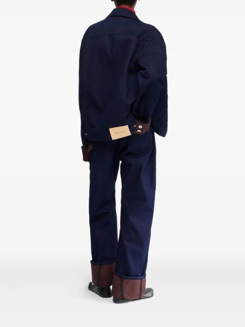 JW Anderson contrast-cuff denim jacket - Blue - zdjęcie produktu nr 2