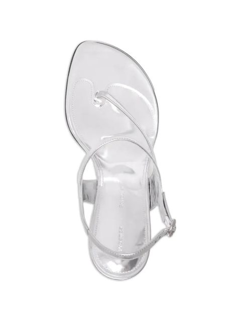 Proenza Schouler leather heeled sandals - Silver