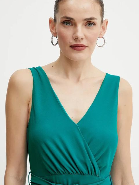 Morgan sukienka ROSVAL kolor zielony mini prosta ROSVAL