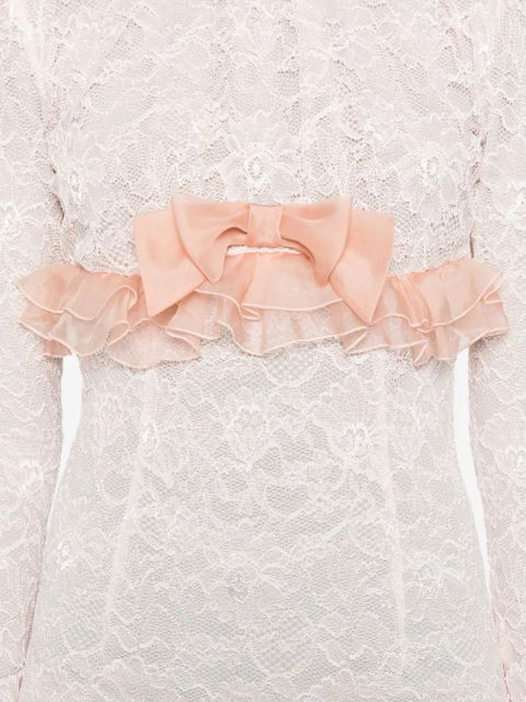 Alessandra Rich lace maxi dress - Pink