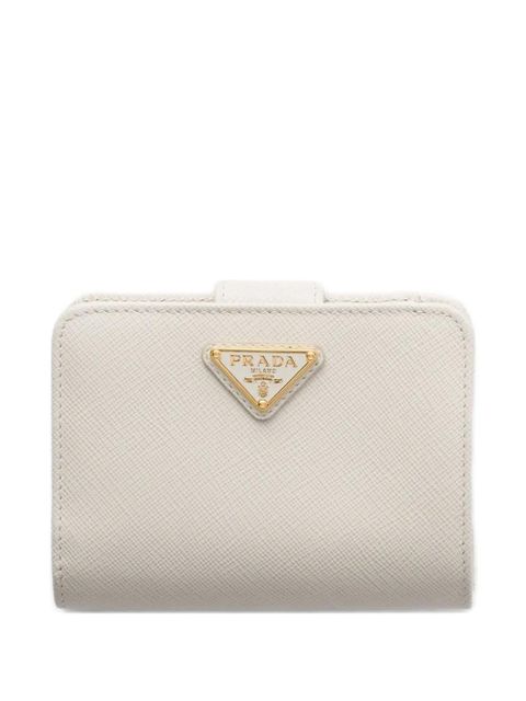 Prada small saffiano-leather snap wallet - Neutrals - zdjęcie produktu nr 1