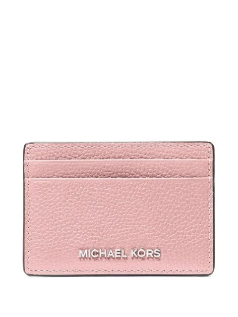 Michael Kors grained leather card holder - Pink - zdjęcie produktu nr 1