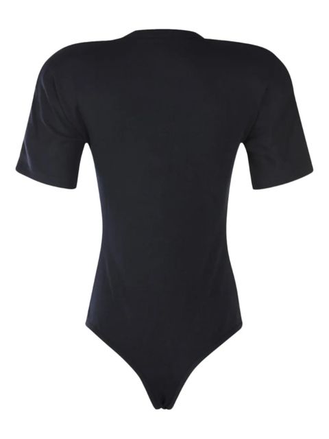 Jacquemus short-sleeve scoop-neck bodysuit - Black