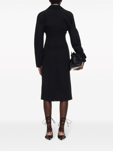 Off-White Round Techno Gab single-breasted coat - Black