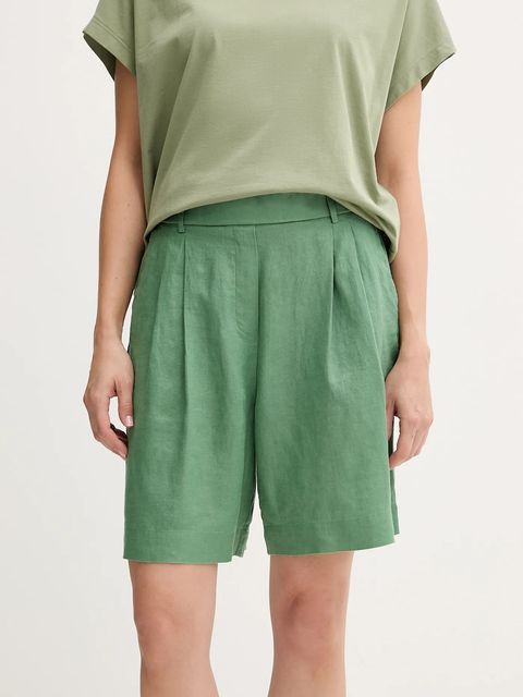 United Colors of Benetton szorty lniane - zdjęcie produktu nr 1