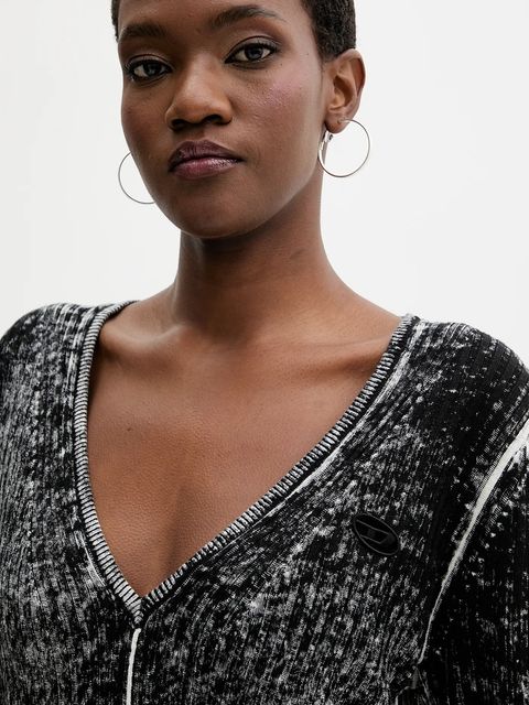 Diesel sukienka lniana M-EGANKNOT