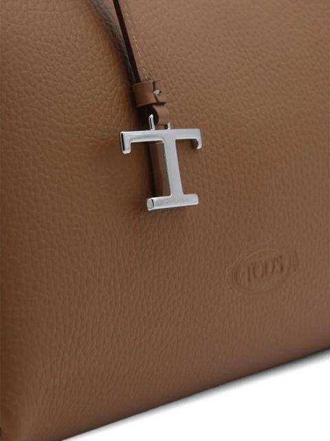 Tod's mini textured charm tote bag - Brown