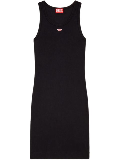 Diesel D-Tank-D logo-appliqué tank dress - Black - zdjęcie produktu nr 1