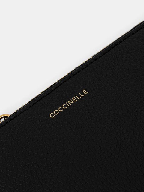 Coccinelle torebka skórzana FINN kolor czarny E1 U07 11 01 01