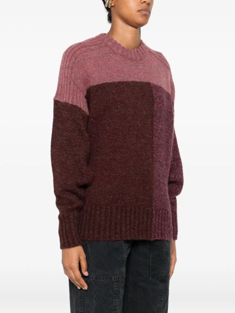MARANT ÉTOILE colour-block ribbed sweater - Pink - zdjęcie produktu nr 2