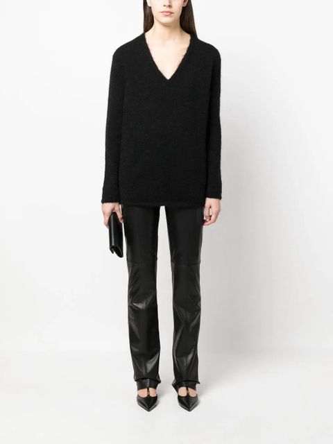 TOM FORD V-neck knitted jumper - Black