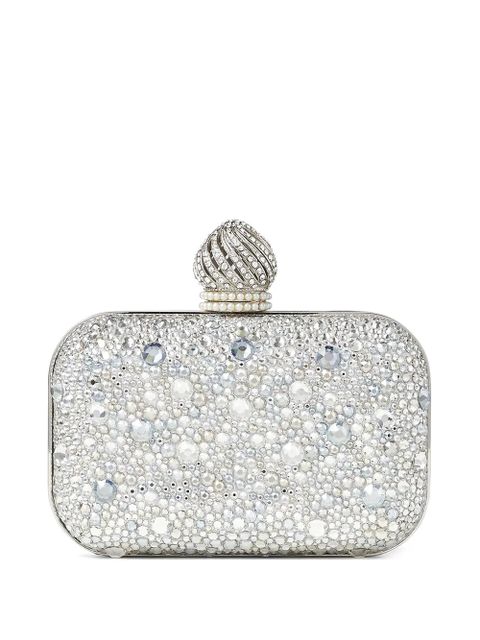 Jimmy Choo micro Cloud clutch bag - Grey - zdjęcie produktu nr 1