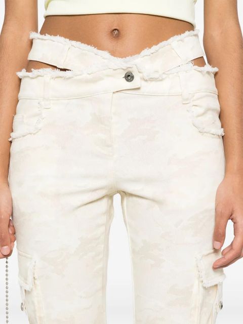 Off-White belted camouflage-pattern trousers - Neutrals