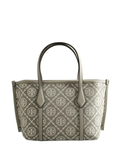 Tory Burch patterned handle tote bag - Grey