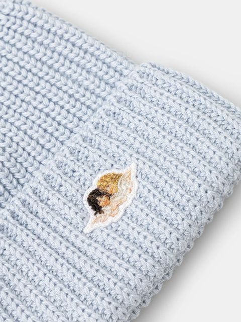 Fiorucci czapka z dodatkiem wełny Angel Patch kolor niebieski W02FPAHA216KN03BL02