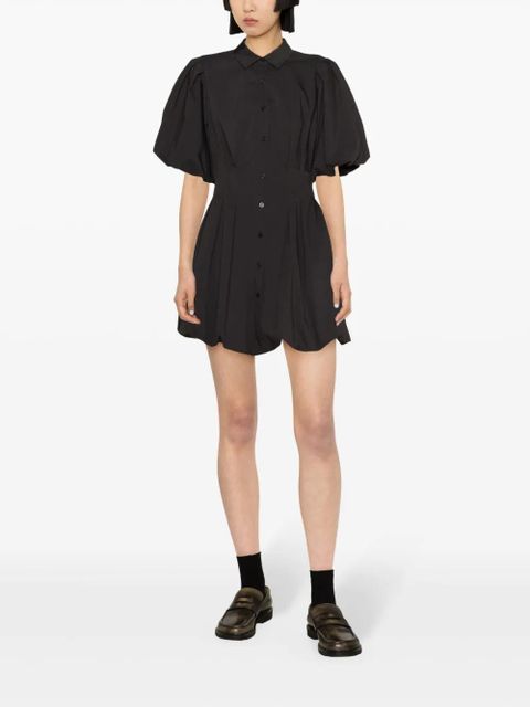 Simkhai Signature Cleo shirt minidress - Black - zdjęcie produktu nr 2