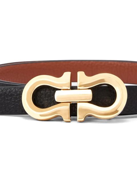Ferragamo Gancini leather belt - Black