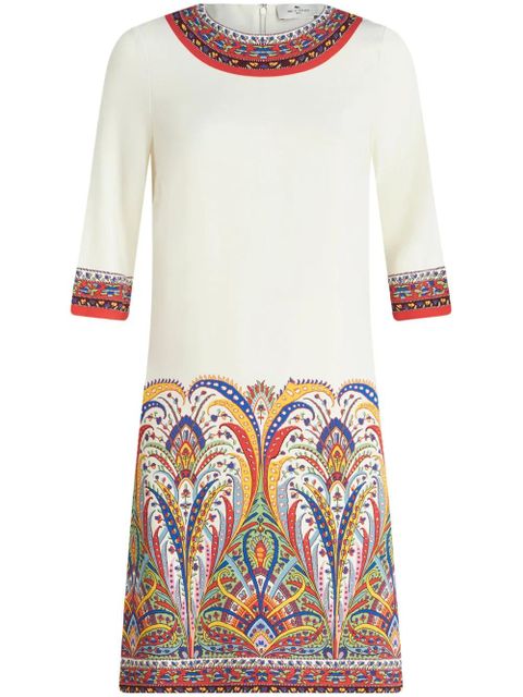 ETRO paisley-print cady dress - White - zdjęcie produktu nr 1