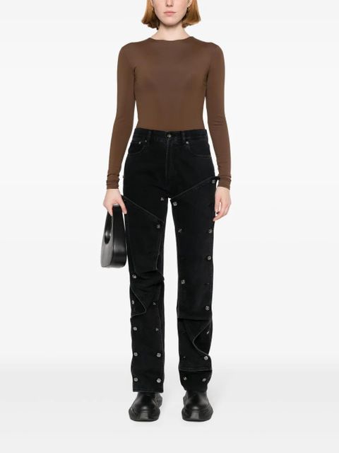 ENTIRE STUDIOS long-sleeved bodysuit - Brown - zdjęcie produktu nr 2