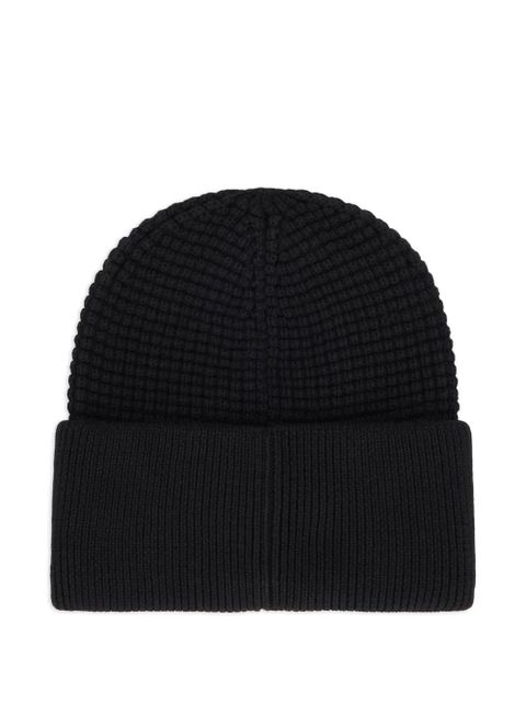 Moncler logo-patch beanie hat - Black - zdjęcie produktu nr 2