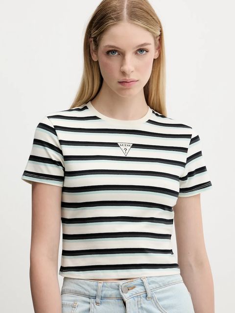 Guess Originals t-shirt damski kolor beżowy W5GI57 J1314 - zdjęcie produktu nr 1