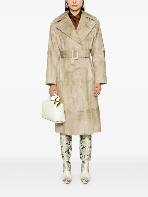 Burberry brushed trench coat - Brown