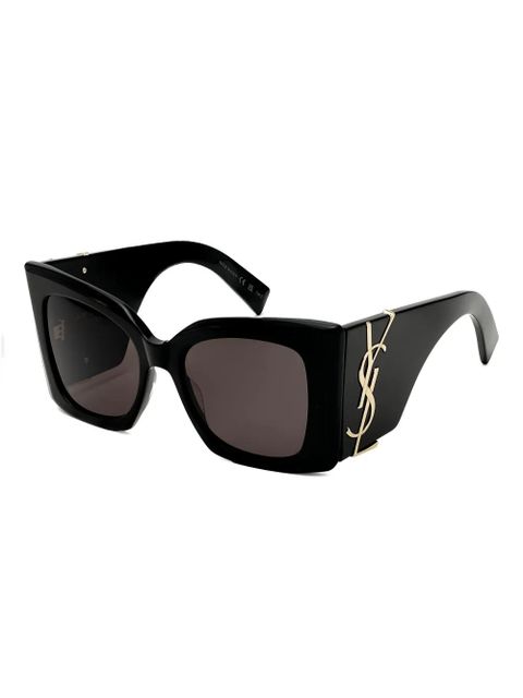 Saint Laurent Eyewear Blaze geometric-frame sunglasses - Black - zdjęcie produktu nr 1