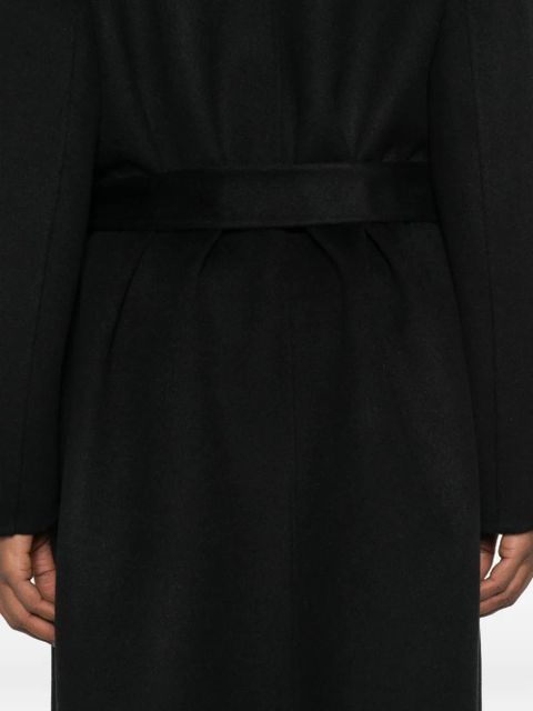 Róhe signature scarf coat - Black