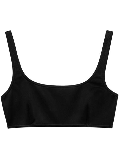 Prada interlock-weave scoop-neck bikini top - Black - zdjęcie produktu nr 1