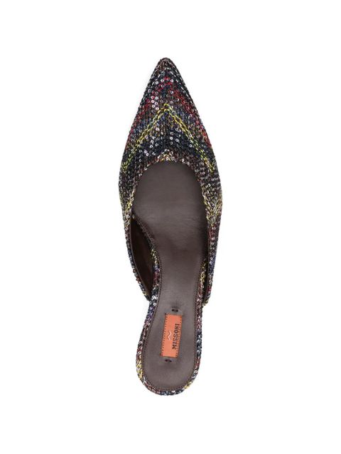 Missoni point-toe mules - Black