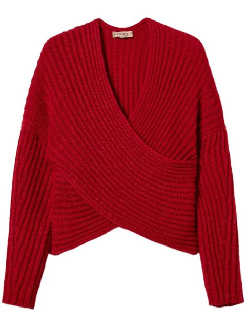 TWINSET ribbed sweater - Red - zdjęcie produktu nr 1
