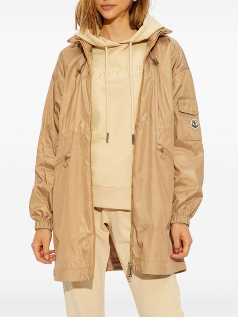 Moncler lightweight drawstring parka - Neutrals