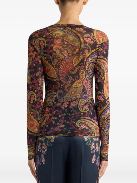ETRO paisley-pattern top - Blue