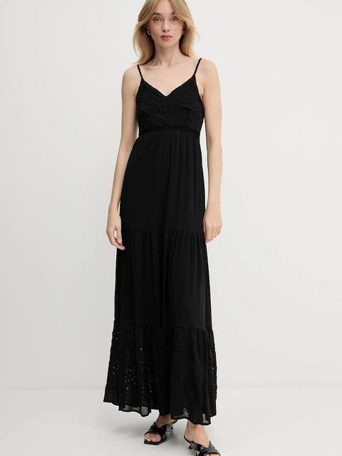 Morgan sukienka ROUBI kolor czarny maxi rozkloszowana ROUBI - zdjęcie produktu nr 1