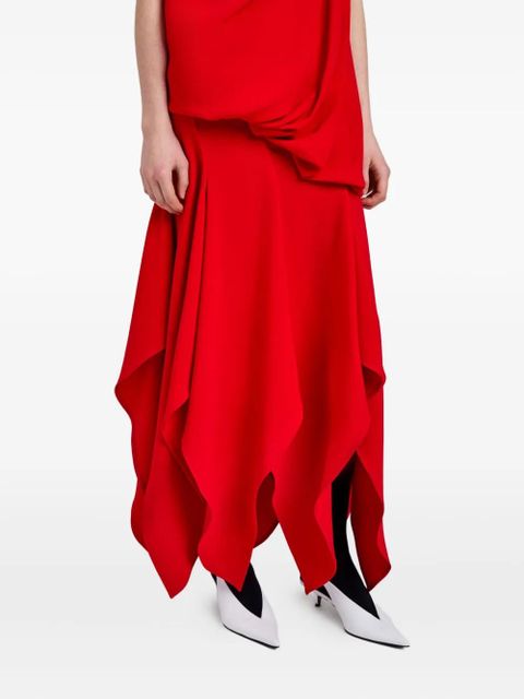 Proenza Schouler draped asymmetrical dress - Red