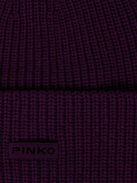 PINKO ribbed knit beanie - Purple