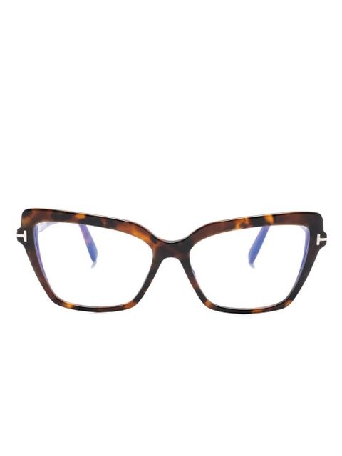 TOM FORD Eyewear cat-eye glasses - Brown - zdjęcie produktu nr 1