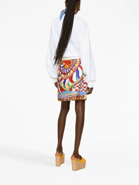 Dolce & Gabbana crystal-embellished sweatshirt - White - zdjęcie produktu nr 2