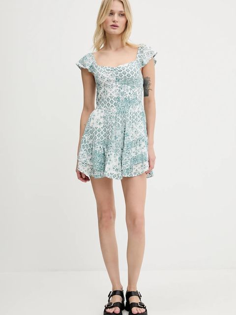 Hollister Co. sukienka kolor zielony mini rozkloszowana KI359-5163 - zdjęcie produktu nr 2