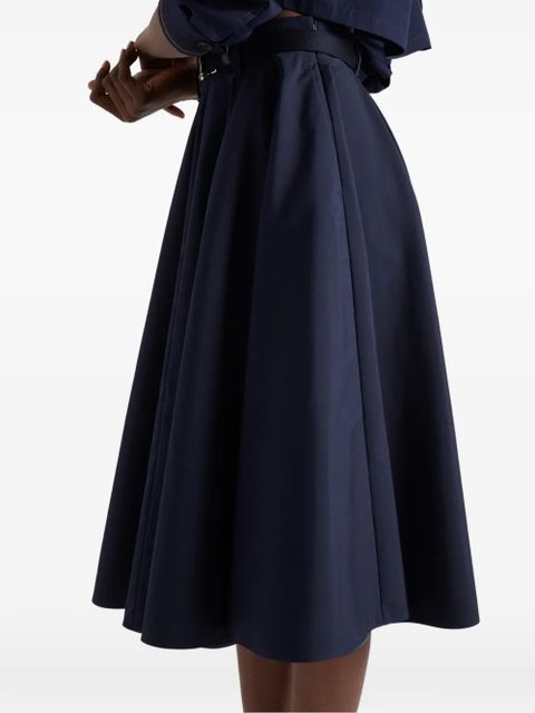 Prada Poplin midi-skirt - Blue