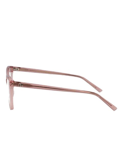 Gucci Eyewear geometric-frame glasses - Pink - zdjęcie produktu nr 2
