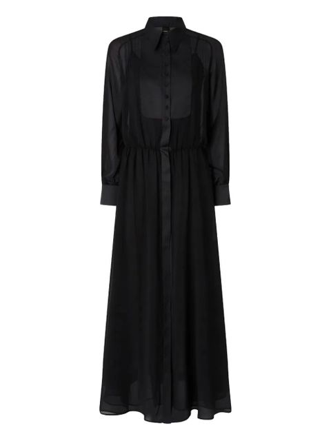 PINKO sheer-panel midi dress - Black - zdjęcie produktu nr 1