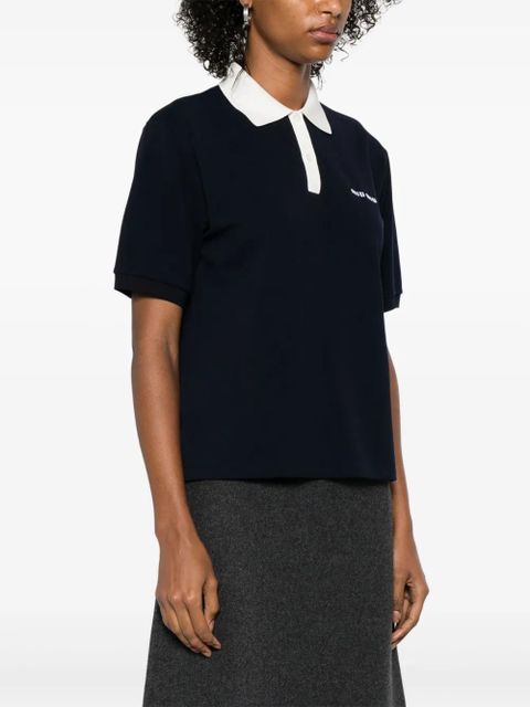 Miu Miu cotton polo shirt - Blue