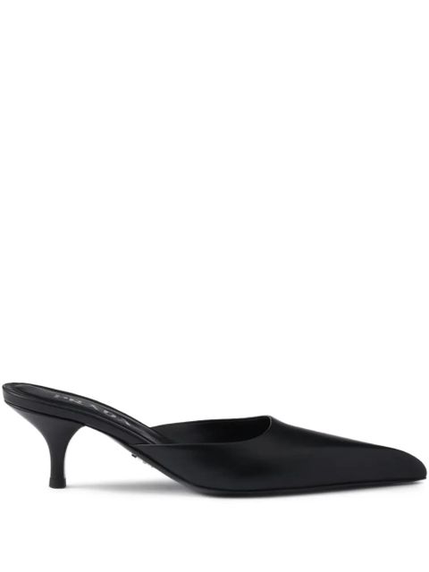 Prada leather mules - Black - zdjęcie produktu nr 1