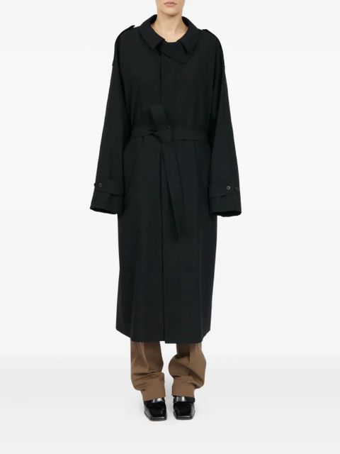 MM6 Maison Margiela double-breasted belted coat - Black
