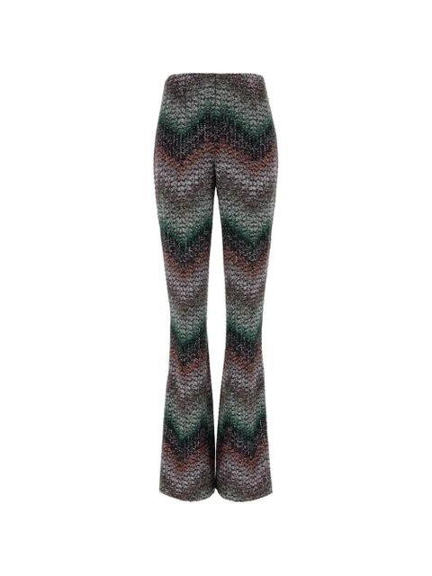 Missoni zigzag-knit flared trousers - Black - zdjęcie produktu nr 2