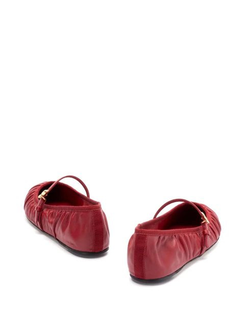 Dolce & Gabbana leather ballerinas - Red