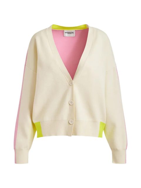 Essentiel Antwerp colourblock embroidered cardigan - Neutrals - zdjęcie produktu nr 1